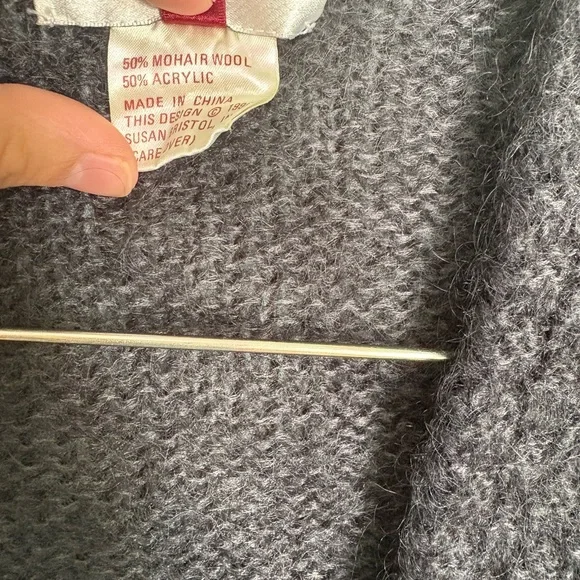 Vintage Susan Bristol Wool Blend Cardigan Sweater Large - Picture 4 of 5